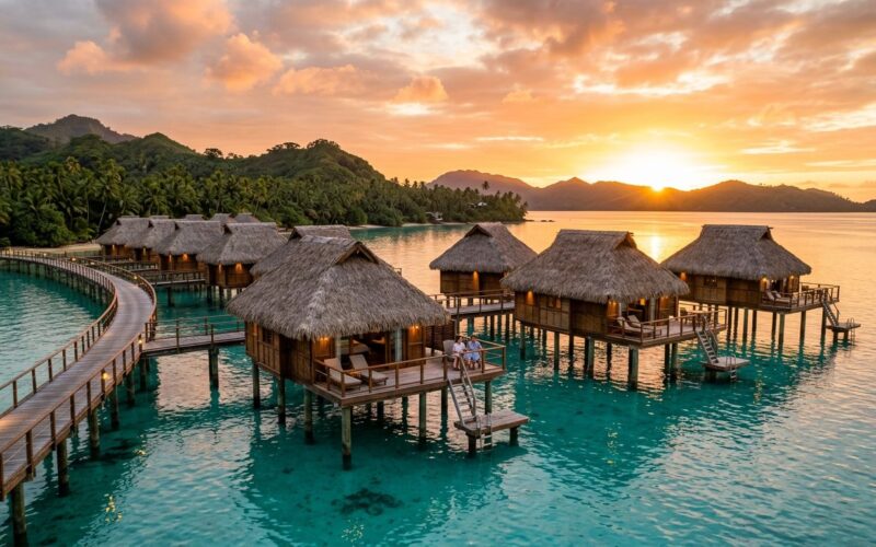 Fiji overwater bures luxury resort