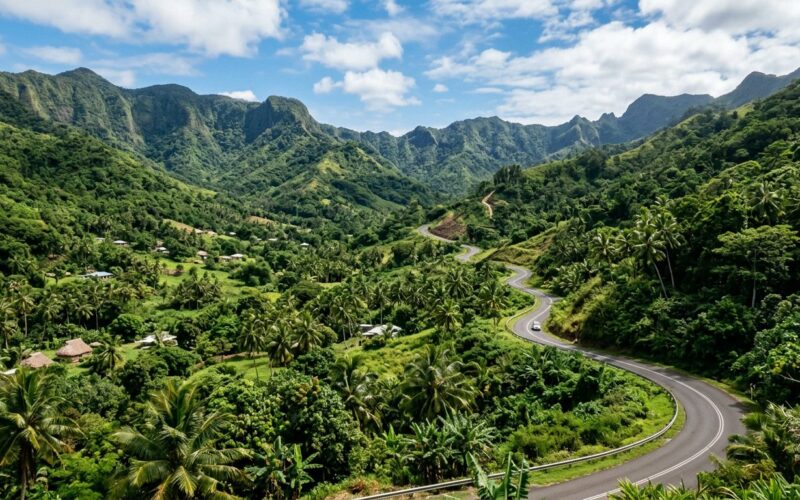 Viti Levu Fiji green mountain valley