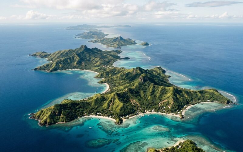 Yasawa Islands Fiji aerial view